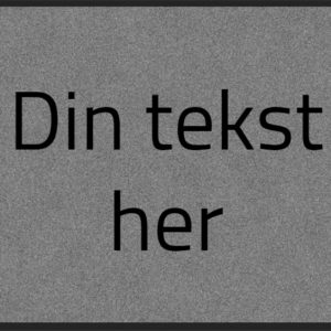 Egen tekst matte - foto