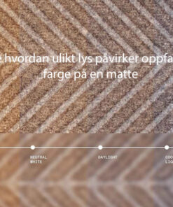 Lys påvirker farge på dørmatte -foto